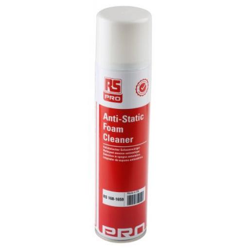 RS PRO Antistatické Antistatický pěnový čistič, kapacita: 400ml Vyhovuje normě EN 61340-5-1 Sprej