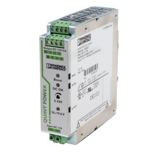 Phoenix Contact Měnič DC/DC QUINT-PS/12DC/12DC/8, výstup: 5 to 18 V 1.5 kV dc, Vin 18V dc 8 A, Vin 12V dc 11.8 W 70 °C