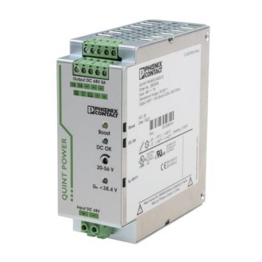 Phoenix Contact Měnič DC/DC QUINT-PS/48DC/48DC/5, výstup: 30 to 56 V 1.5 kV dc, Vin 60V dc 5 A, Vin 48V dc 20 W 70 °C 70