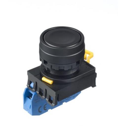 Idec Tlačítkový spínač, řada: YW IP65 SPST Montáž do panelu Osvětlené 22 mm Černá