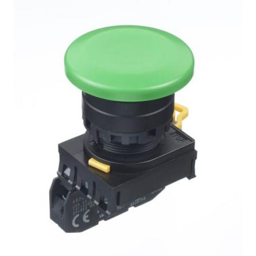 Idec Tlačítkový spínač, řada: YW IP65 SPST Montáž do panelu Osvětlené 22 mm Zelená