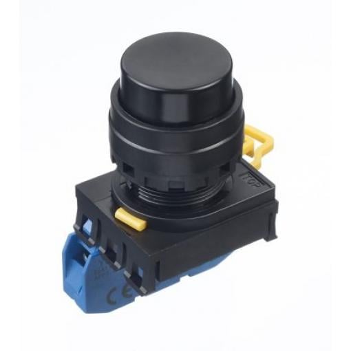 Idec Tlačítkový spínač, řada: YW IP65 SPST Montáž do panelu 22 mm Černá