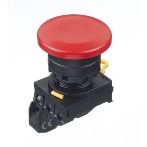 Idec Tlačítkový spínač, řada: YW IP65 SPST Montáž do panelu Osvětlené 22 mm Červená