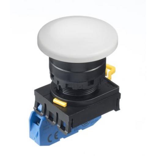 Idec Tlačítkový spínač, řada: YW IP65 SPST Montáž do panelu Osvětlené 22 mm Bílá