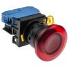 Idec Tlačítkový spínač, řada: YW IP65 SPST Montáž do panelu Osvětlené 22 mm Červená