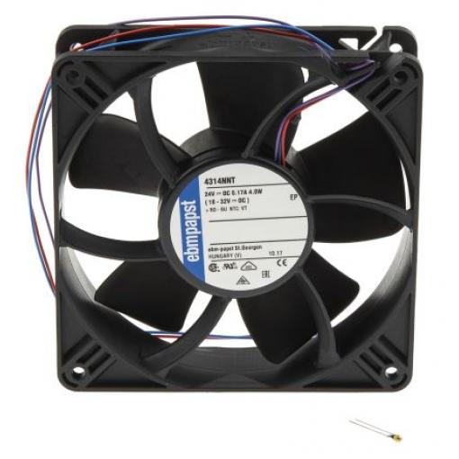 ebm-papst Axiální ventilátory DC, řada: 4300 N - S-Panther, průtok vzduchu: 190 m³/h 4 W 24 V dc 0.25 A 119 mm 119 mm 32
