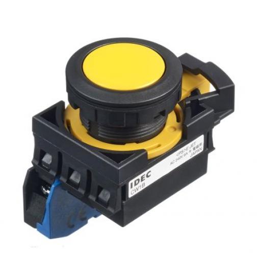 Idec Tlačítkový spínač, řada: CW IP65 SPST Panel Udržované Osvětlené 22 mm 10 A