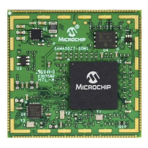 Microchip Mikroprocesor ATSAMA5D27-SOM1 SAMA5D27 SOM1 ARM Cortex A5 32 bitů RISC 500 MHz, počet kolíků: 176 kolíkový,