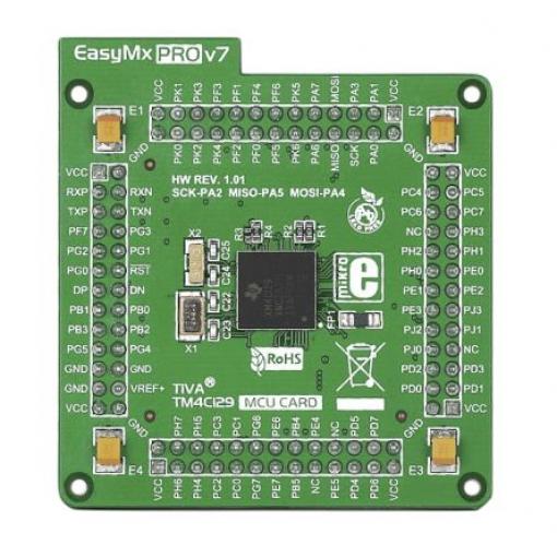 MikroElektronika Vývojový nástroj pro mikrokontroléry, TM4C129XNCZAD, M4F MIKROE-1620, Mikrokontrolér, ARM Cortex,