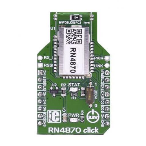 Komunikační a bezdrátový vývojový nástroj pro Bluetooth RN4870, 71 Bluetooth RN4870 Click MikroElektronika, klasifikace: