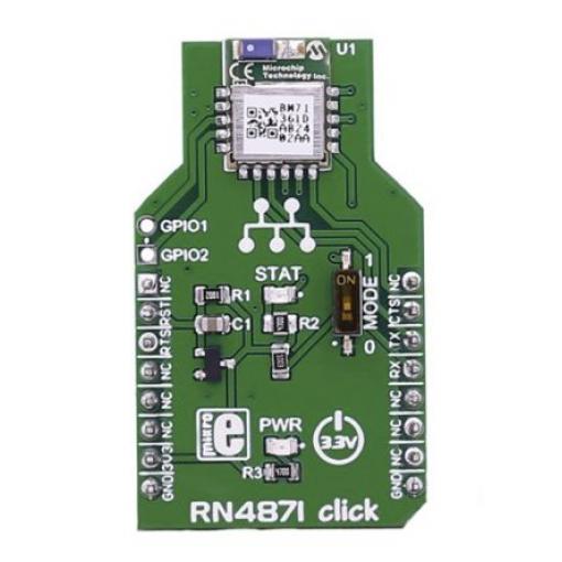 Komunikační a bezdrátový vývojový nástroj pro Bluetooth 71, RN4870 Bluetooth RN4871 Click MikroElektronika, klasifikace: