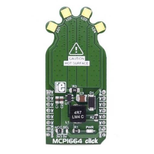 MikroElektronika Vyhodnocovací sada LED MIKROE-2548, LED, MCP1664 Click, UVLO Přídavná deska