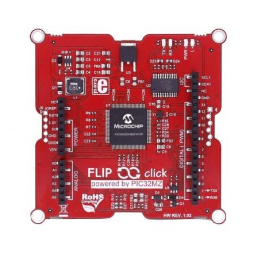 MikroElektronika Vývojový nástroj pro mikrokontroléry, PIC32MZ2048EFH100, PIC, Vytváření prototypů MIKROE-2707,
