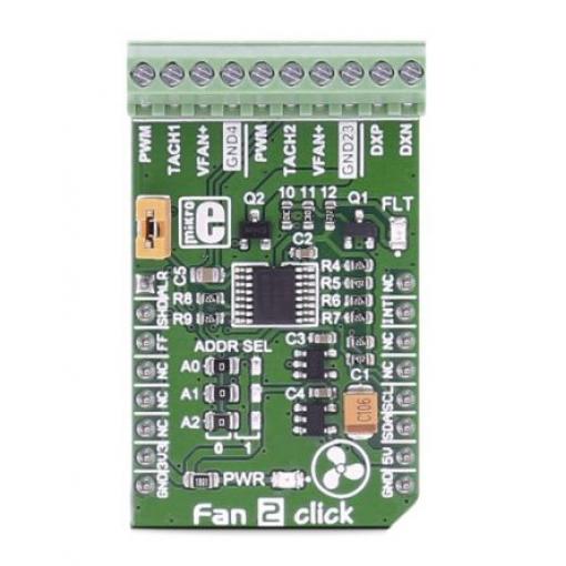 Vývojová sada Fan 2 Click MikroElektronika MAX31760