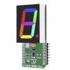 Deska displeje MIKROE-2734 Deska mikroBus Click MikroElektronika 7-Seg RGB Click 1 in 7segmentový displej