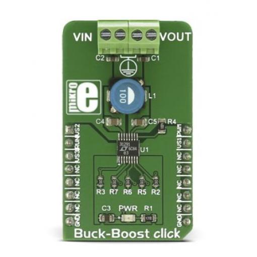 Vývojová sada Buck & Boost Click Zvyšovací měnič MikroElektronika LTC3129-1