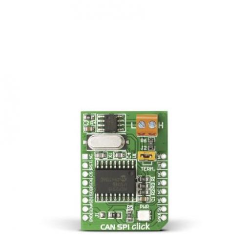 Komunikační a bezdrátový vývojový nástroj pro GPIO, SPI, CAN MCP2551, MCP2515 Click deska CAN SPI 5V MikroElektronika,