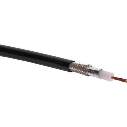 Koaxiální kabel, řada: Alpha Essentials Coaxial Cable RG59B/U, Černá Polyetylen, vnější průměr: 6.15 mm OD 304 m 75 Ω