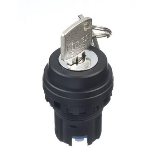 Ovládací hlavice s klíčem, řada: HW 2polohová aretovaná