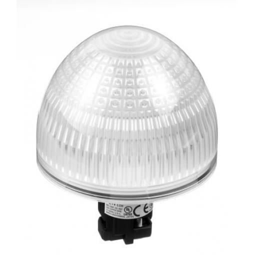 Idec Kontrolka, řada: HW Zapuštěná montáž LED Bílá, průměr výřezu: 22 mm IP65 Kopule 24 V ac/dc