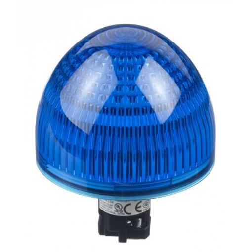 Idec Kontrolka, řada: HW Zapuštěná montáž LED Modrá, průměr výřezu: 22 mm IP65 Kopule 24 V