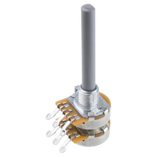 Potenciometr, průměr hřídele: 6.35 mm 1otáčkový, řada: 27 100 kΩ 20 % 0.4 W 27ESA104MMF50N Rotační, Montáž do panelu 2