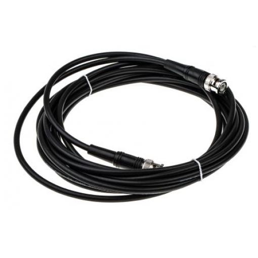 Koaxiální kabel, řada: BNC RG58C/U, Černá Polyvinylchlorid, vnější průměr: 4.95 mm OD 5 m 50 Ω Atem S koncovkou