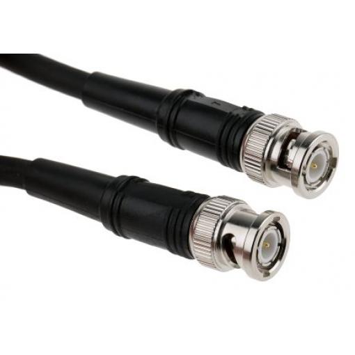 Koaxiální kabel, řada: BNC RG59B/U, Černá Polyvinylchlorid, vnější průměr: 6.15 mm OD 5 m 75 Ω Atem S koncovkou