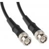 Koaxiální kabel, řada: BNC RG58C/U, Černá Polyvinylchlorid, vnější průměr: 4.95 mm OD 2 m 50 Ω Atem S koncovkou