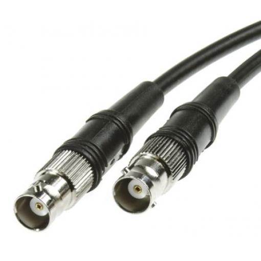 Koaxiální kabel RG58C/U, Černá Polyvinylchlorid, vnější průměr: 4.95 mm OD 1 m 50 Ω Atem S koncovkou
