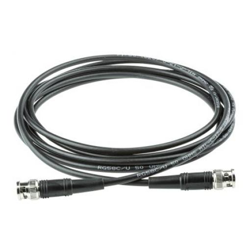 Koaxiální kabel, řada: BNC RG58C/U, Černá Polyvinylchlorid, vnější průměr: 4.95 mm OD 3 m 50 Ω Atem S koncovkou