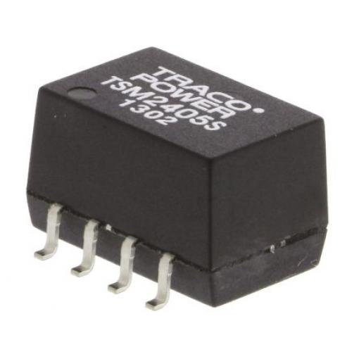 TRACOPOWER Měnič DC/DC TSM, výstup: 5 V dc 1 kV dc, Vin 26.4V dc 200 mA, Vin 21.6V 1 W -40 °C 85 °C Povrch