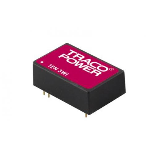 TRACOPOWER Měnič DC/DC TEN 3WI, výstup: 15 V dc 1.5 kV dc, Vin 36V dc 200 mA, Vin 9V 3 W -40 °C 85 °C Průchozí otvor