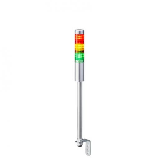 Patlite Signální věž, řada: LR4 LED Jednotka bzučáku 24V dc Držák, Pól, Přímá, Kabel