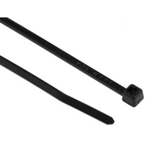111-01980 T18R-PA66-BK 2.5mm Nylon 66 HellermannTyton