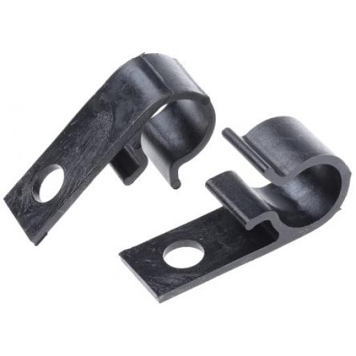 Kabelová spona pro průměr svazku 15 mm Polyacetal Černá Stahovací páska HellermannTyton