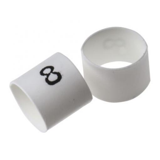 Označovač kabelu, řada: TRSA barva Bílá TE Connectivity 6 mm TRSA-1019/E/1-KIT-NO.2 B, +, 0 až 9, C, Uzemnění, A