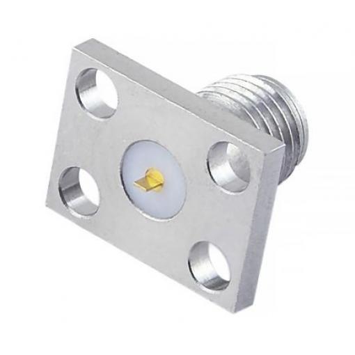 RS PRO Koaxiální konektor, řada: SMA 27G Samec/samice, 50 Ω, orientace těla: Rovný, Montáž na přírubu Konektor SMA