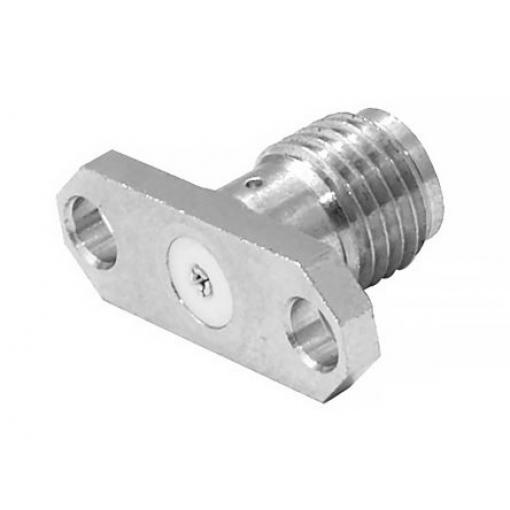 RS PRO Koaxiální konektor, řada: SMA 27G Samec/samice, 50 Ω, orientace těla: Rovný, Montáž na přírubu Konektor SMA