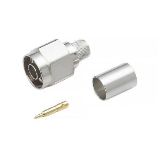 RS PRO Koaxiální konektor, řada: N Type Vnější, 50 Ω, orientace těla: Rovný, Kabel Konektor N Pájecí, 11GHz 85 °C -40