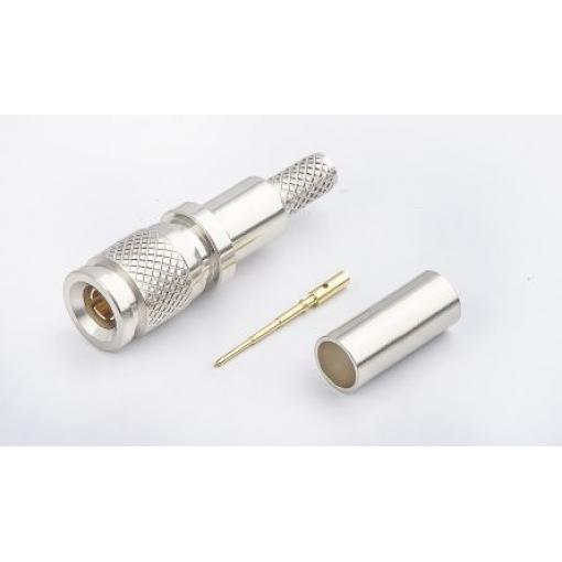 RS PRO Koaxiální konektor Vnější, 75 Ω, orientace těla: Rovný, Kabel Konektor 1.0/2.3 Krimpovací, 6GHz 125 °C -55 °C,