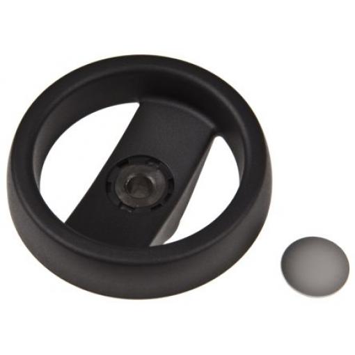 RS PRO Černá Polymer Ruční kolo 80 mm