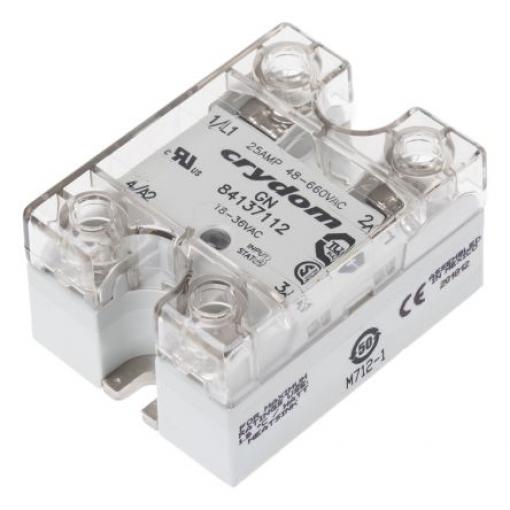 Sensata / Crydom Polovodičové relé 10 A Panel 660 V ac GN 36V ac
