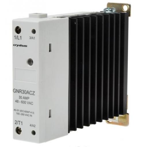 Polovodičové relé 30 A rms Lišta DIN Zapnutí při nulovém napětí Triac 260 V AC GNR 22.5