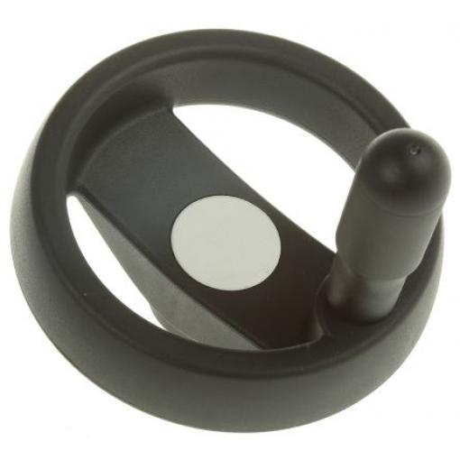 78421 Elesa Černá Technopolymer Ruční kolo 80 mm