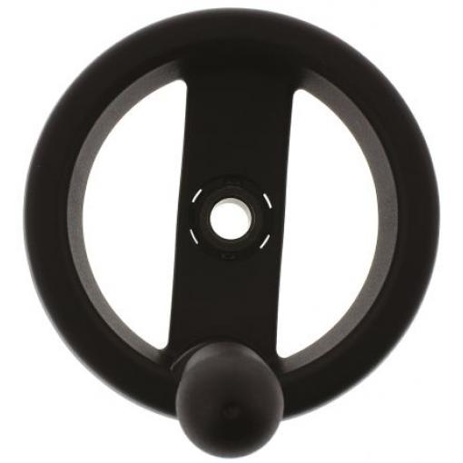 78521 Elesa Černá Technopolymer Ruční kolo 99 mm
