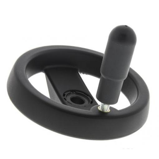 78621 Elesa Černá Technopolymer Ruční kolo 124 mm