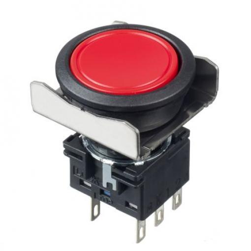 Idec Tlačítkový spínač, řada: LBW IP40, IP67 Panel Okamžité 18 mA 250 V ac