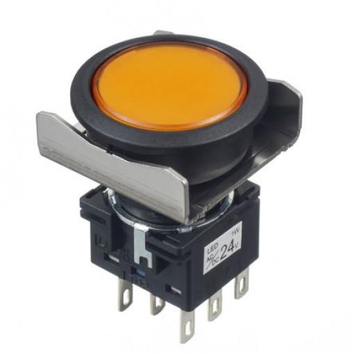 Idec Tlačítkový spínač, řada: LBW IP40, IP67 Panel Okamžité 18 mA 30 V