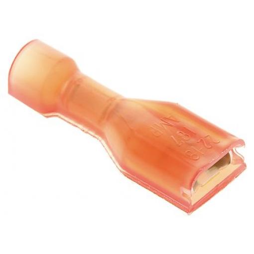 TE Connectivity Zásuvný konektor, řada: Ultra-Fast .187 Izolované, 4.75 x 0.51 mm, Červená Vnitřní, celková délka: 0.855